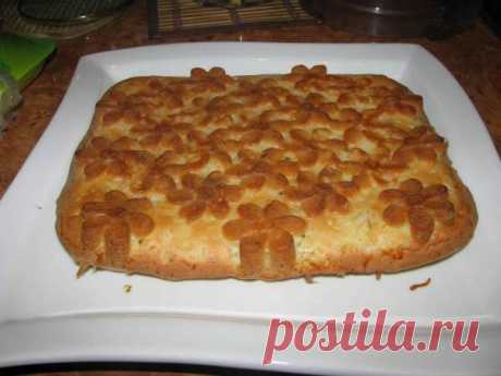 Очень простой заливной пирог для несладкой начинки - Простые рецепты Овкусе.ру