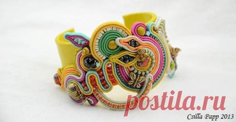 Украшения в технике сутажной вышивки от Csilla Papp Soutache Jewelry. Часть III