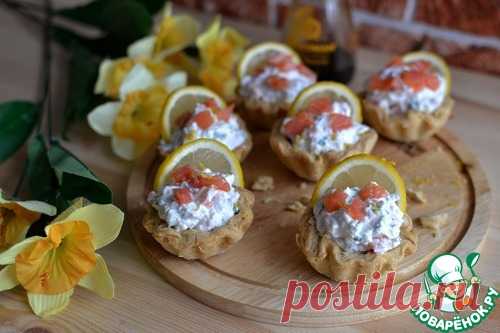 Корзиночки с красной рыбой - кулинарный рецепт