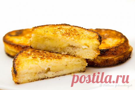Любопытный повар - Croque-monsieur/ Сандвич с бананом и корицей