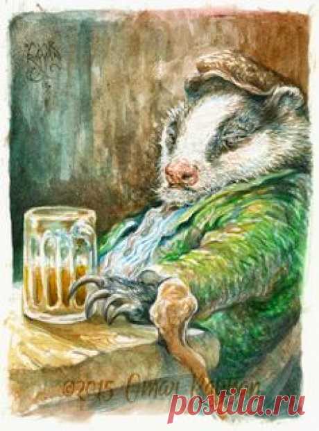 Omar Rayyan  -  Badger in His Beer   2015
