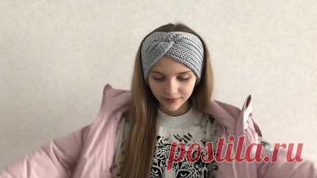 ПОВЯЗКА НА ГОЛОВУ СПИЦАМИ