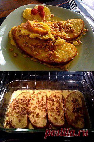 Французские гренки из духовки (Oven french toast) : Десерты