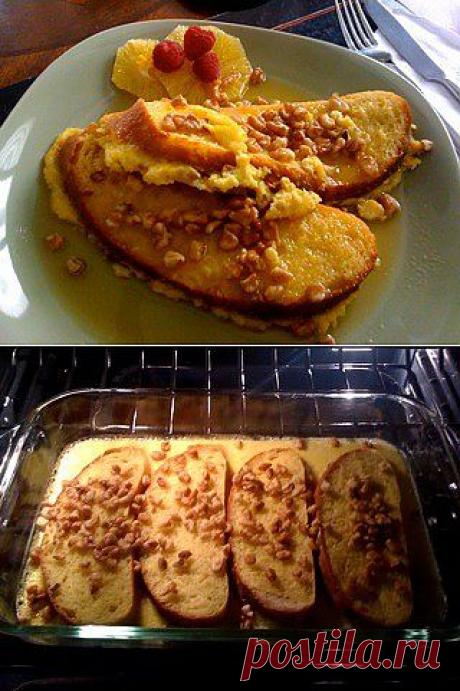Французские гренки из духовки (Oven french toast) : Десерты