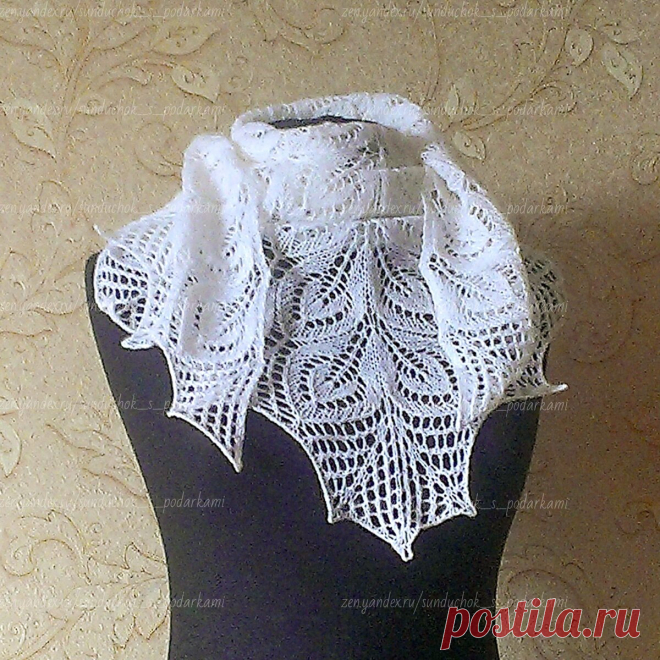 🧶 Шаль «Гейл» - простая шаль для начинающих. Выбор пряжи. | Сундучок с подарками | Яндекс Дзен