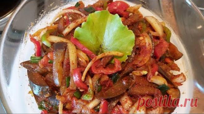 ХЕ из БАКЛАЖАН.Как раз к корейскому супу .Подаю на ОБЕД.