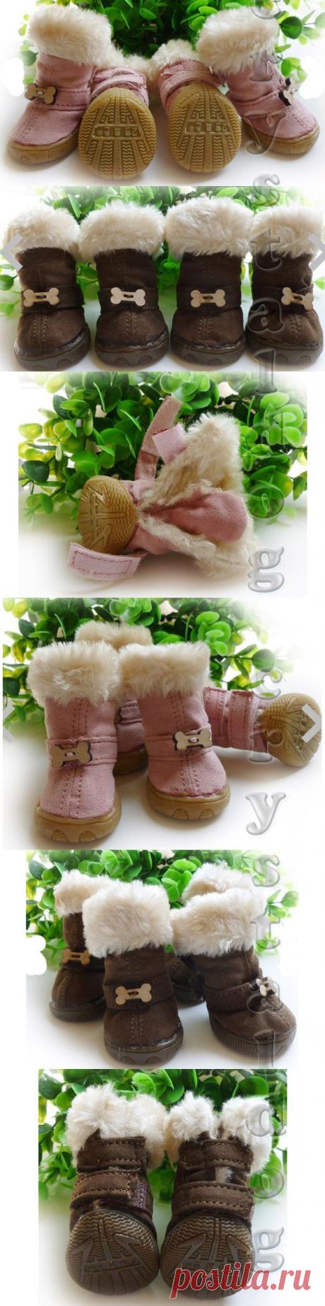 Сапожки для собак &quot;Косточка&quot; - ~ ОБУВЬ ДЛЯ СОБАК - ОДЕЖДА ДЛЯ СОБАК - Crystaldog