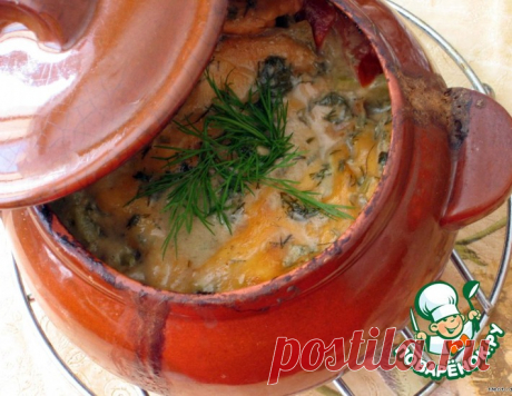 Жаркое в горшочке под сырной шапочкой – кулинарный рецепт