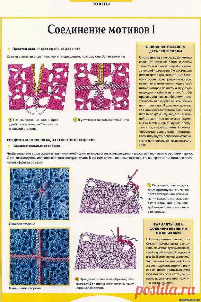 ВЯЗАНЫЙ ШИК: Альбом«СПОСОБЫ СОЕДИНЕНИЯ МОТИВОВ»