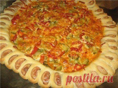 Пицца с вкусными краешками