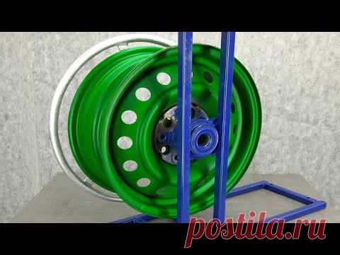 WHAT YOU CAN DO FROM OLD CAR WHEELS / DIY Stove from CAR RIMS / НОВАЯ САМОДЕЛКА ИЗ КОЛЁСНОГО ДИСКА