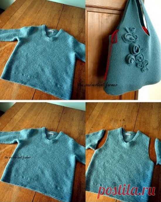 Переделки: Сумки из топов и кофт — Делаем руками