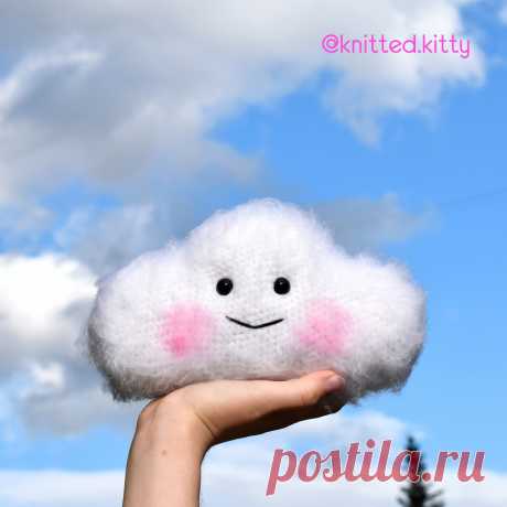 PDF Облачко крючком. FREE crochet pattern; Аmigurumi doll patterns. Амигуруми схемы и описания на русском. Вязаные игрушки и поделки своими руками  #amimore - облако, пушистое облачко.