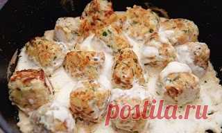 Вкусняшки: Рыбные шарики в сметане
