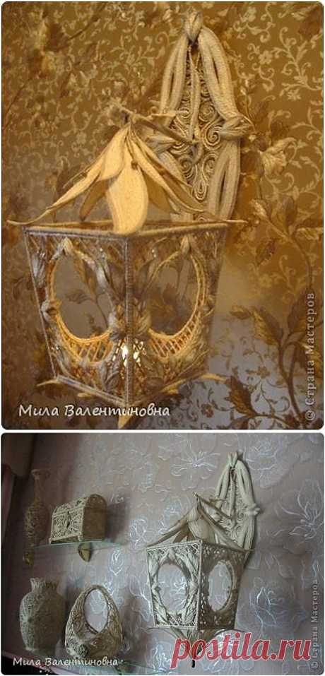 Фонарик из джута или шпагата. Мастер-класс.