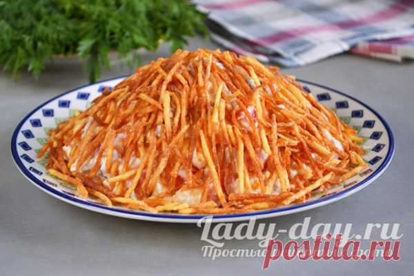 Салат с картофельной соломкой фри - 
