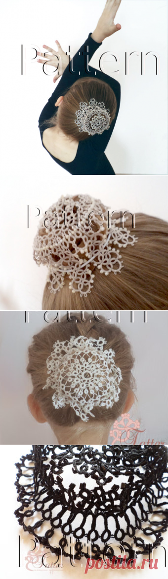 PDF Tatting pattern Hair Net Star by JTatter on Etsy