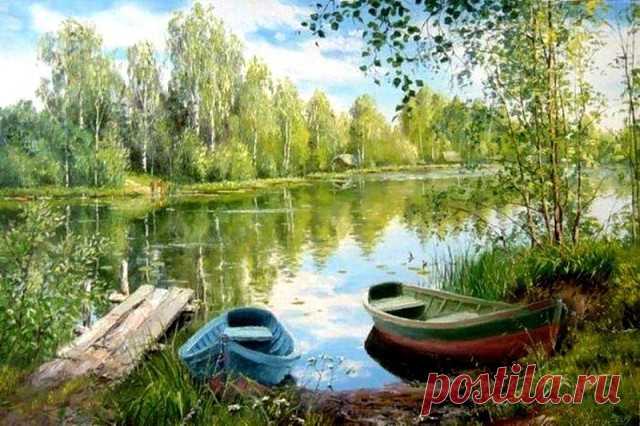 Край родной. Художник Олег Пятин.
