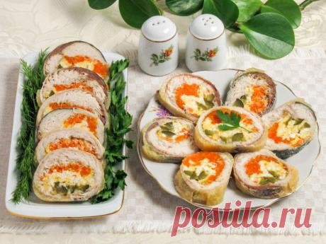 Я научилась делать яркий и вкусный рулет из скумбрии. Очень красивая закуска! Делюсь рецептом