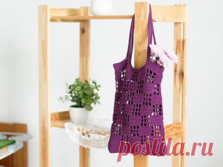 Сумка-авоська крючком