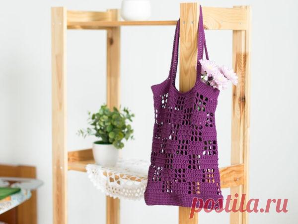 Сумка-авоська крючком