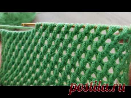 Super Very Easy Tunisian Crochet Model - Yapımı Çok Kolay Örgü Yelek Çanta Battaniye Modeli