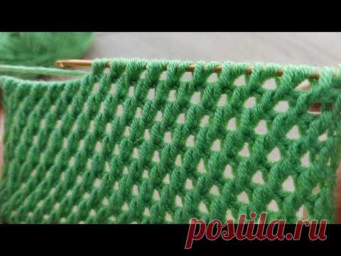 Super Very Easy Tunisian Crochet Model - Yapımı Çok Kolay Örgü Yelek Çanta Battaniye Modeli