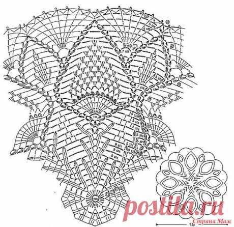 Салфетка. - Вяжем вместе он-лайн - Страна Мам