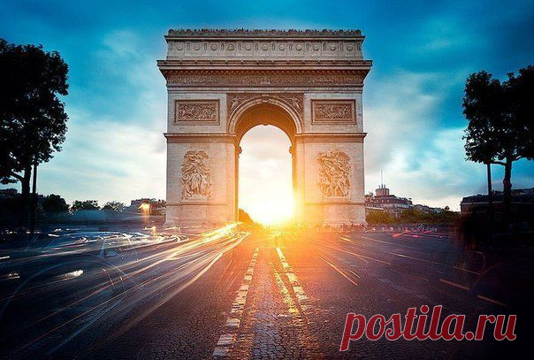 Триумфальная арка в Париже. | WorldCity