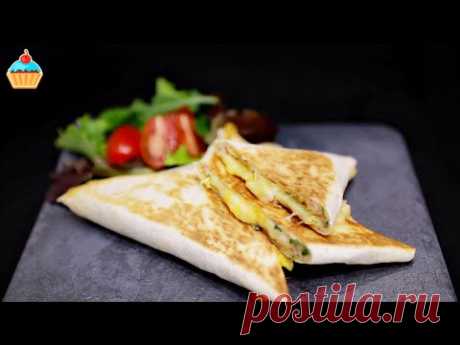 Изумительный ЗАВТРАК из лаваша на скорую руку. Вкусные треугольники с начинкой.