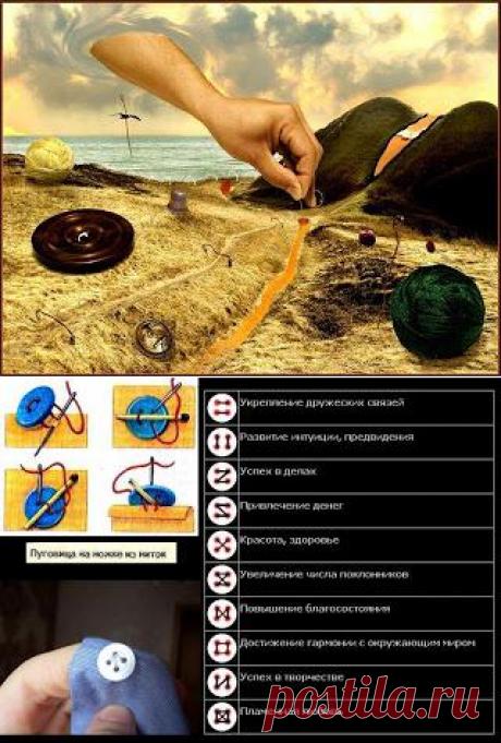 О чем говорят переплетения нитей на пришитой пуговице. Верить или нет? За и Против