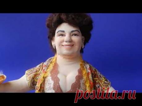 кукла из капрона и синтепона "Хозяюшка" по фото