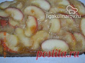 Десерт "Манник с яблоками", рецепт пошаговый от Лиги Кулинаров. Рецепт десерта "Манник с яблоками", рецепты