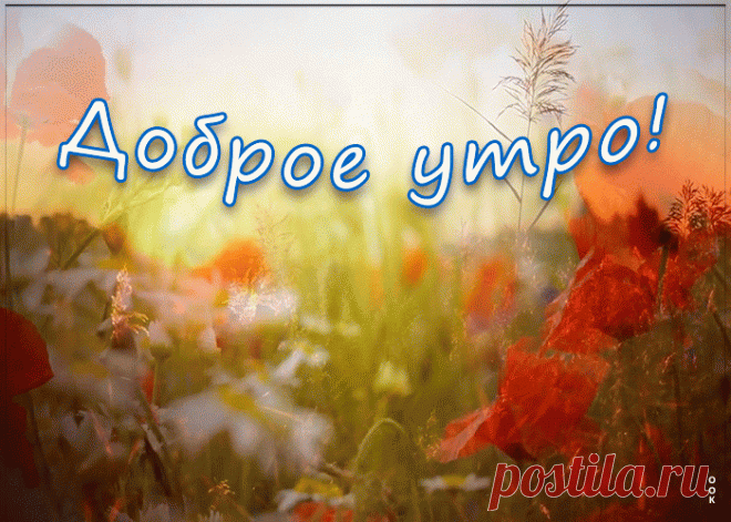 Прекрасная открытка доброе утро