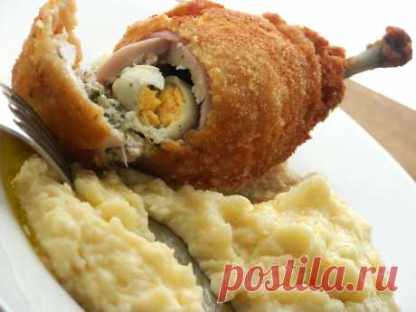 котлета по-киевски из окорочков с сюрпризом - восхитительно вкусно и бесподобно красиво
