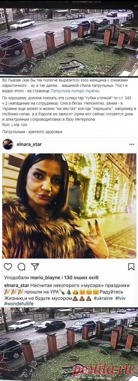 Полиция опубликовала видео камеры наблюдения, на котором водитель сбила и провезла на капоте полицейского