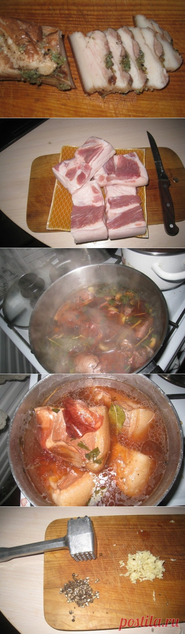 Рецепт вкусного сала! Моя бабушка солит только так! За уши не оторвать!