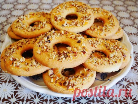 ПЕСОЧНОЕ печенье на ОРЕХОВЫЙ СПАС печенье рецепты Вкусная выпечка печенье песочное Рецепты