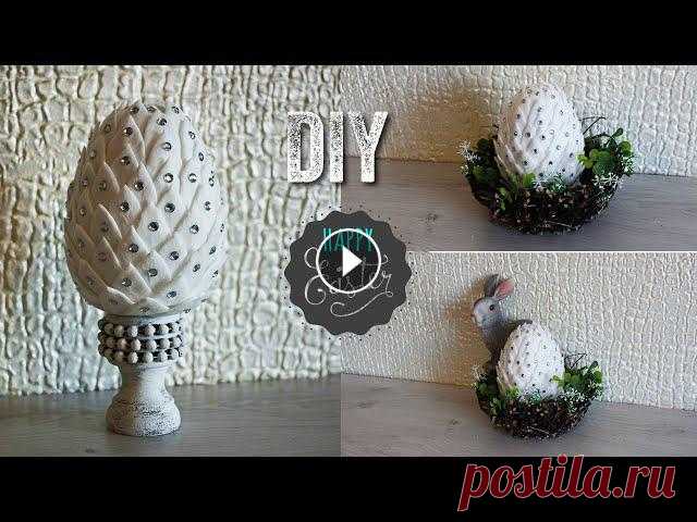 ПАСХАЛЬНЫЕ ПОДЕЛКИ своими руками. Пасхальная композиция. Идея пасхального декора. ???????? Пасхально ????Всем привет! К Пасхе можно сделать своими руками пасхальное яйцо и красиво его украсить. Мой мастер-класс поможет Вам сделать своими руками красив...