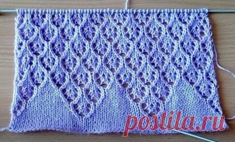 Сложные узоры на спицах