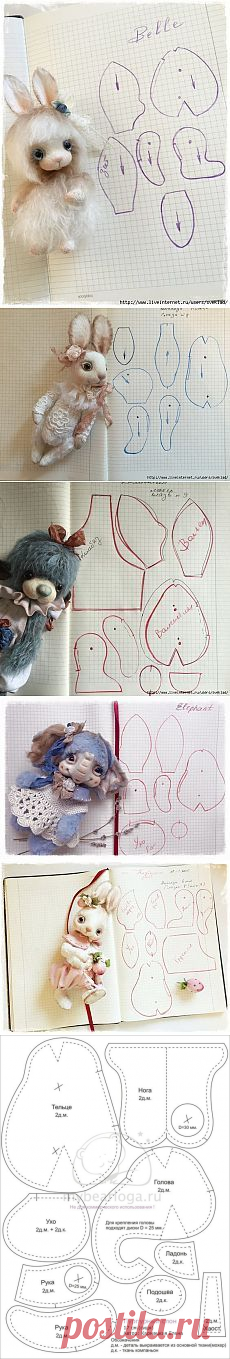 (395) My toys: Elephant. Pattern (1). Слон. Выкройка (1). | Crafty