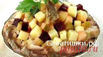 Рецепт винегрета со скумбрией | Рецепты вкусных салатов
