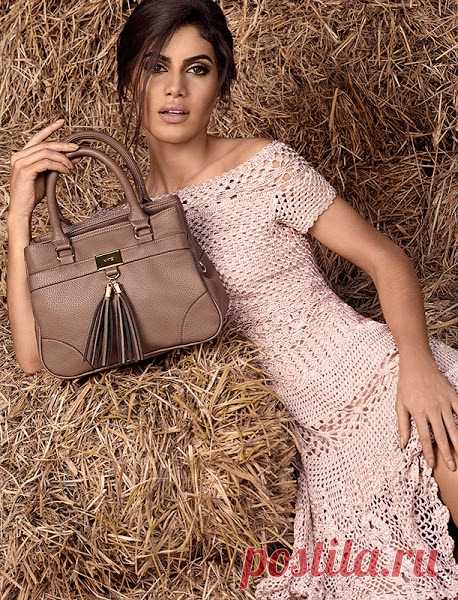 Платья, вязанные крючком от Джованны Диас. Идеи, фото, схемы.