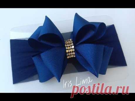 Como fazer laço de fita de gorgurão de forma simples e fácil DIY ,TUTORIAL , PAP  By Iris Lima