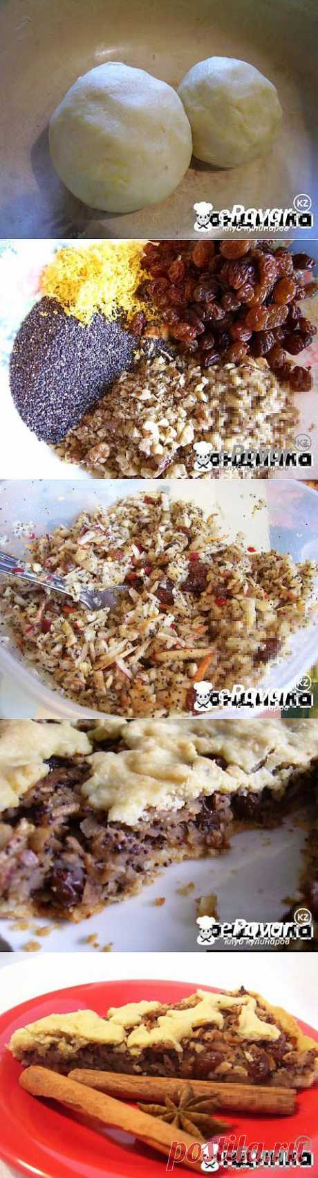 Ароматный яблочный пирог с орехами, маком и изюмом — Рецепт приготовления с фото — Рецепты выпечки, Пироги и пирожки