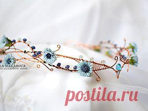 МК диадема "Фея весеннего луга" - Ярмарка Мастеров - ручная работа, handmade