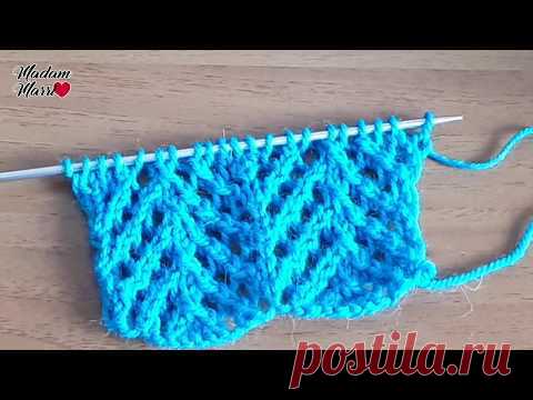 Красивый, ажурный узор для летнего джемпера, кардигана! - YouTube
