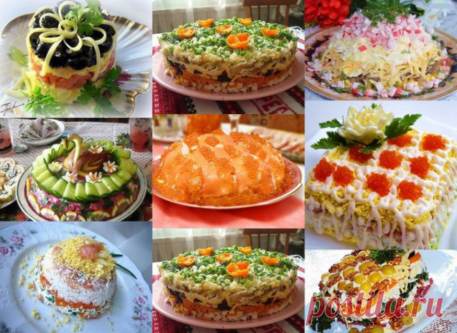 9 шикарных салатов на праздничный стол