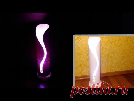Лампа из трубы ПВХ - YouTube