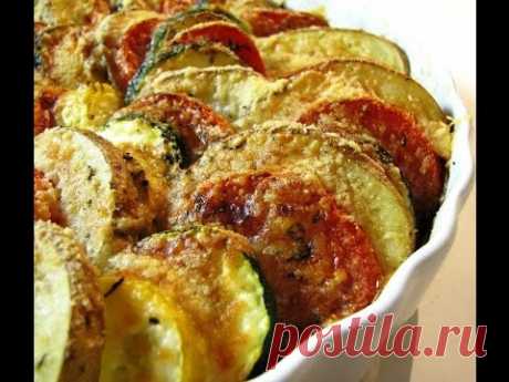 Очень вкусные КАБАЧКИ запеченные в духовке с сыром (пармезан), любимый рецепт